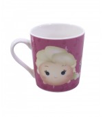 Caneca De Porcelana Rosa Anna Elsa & Olaf Frozen Tsum Tsum 250ml - Disney